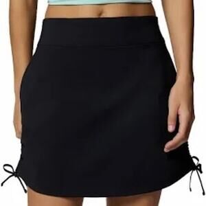 Columbia Anytime Casual Black Ruched Side Tie Skort Size Medium NWT